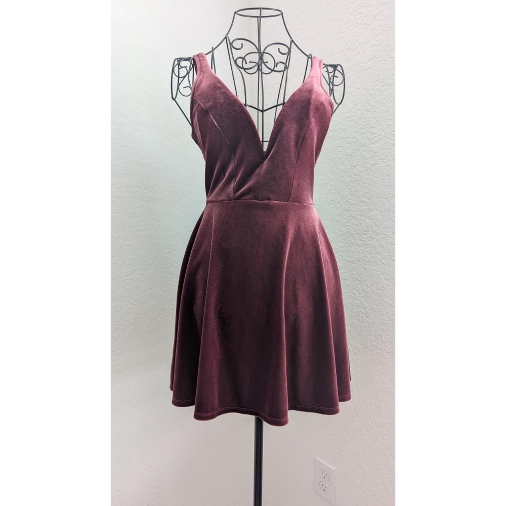 Express Burgundy Mini Dress